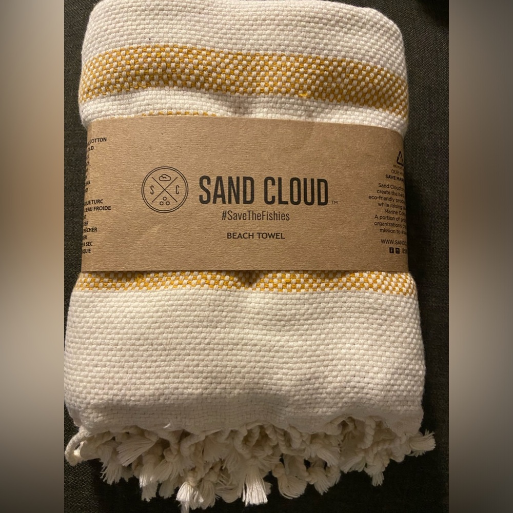 Sand Cloud Turkish Tassel Beach Towel